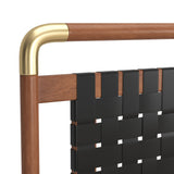 Netz King Bed Black & Walnut