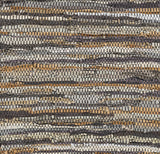 Hand Woven Leather Rag Rug - Clearance