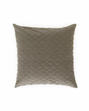 Quilted cushion cover in Dark green