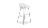 Piazza Outdoor Barstool White - Set Of Two