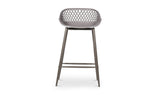 Piazza Outdoor Counter Stool Grey - Set Of Two