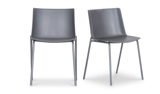Silla Outdoor Dining Chair Charcoal Grey - Set Of Two