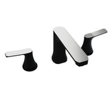 ANZZI Angular 8" Widespread Bathroom Faucet, Low Arc Spout (4.53" H), 2-Handle Brass Construction, 1.2 GPM Water-Saving, Rhino-Alloy Certified, Various Finishe