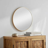 Pontalina Round Gold Mirror