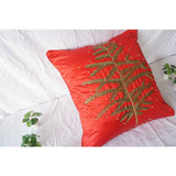 3D Embroidery Xmas Tree Pillow Cover (Set of 1)