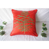 3D Embroidery Xmas Tree Pillow Cover (Set of 1)
