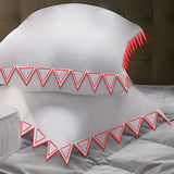 Ashley 400TC Cotton Traingle Embroidery Sateen Solid Euro Pillow Sham