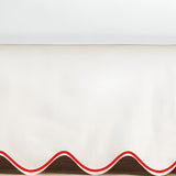 Scallop Embroidery Cotton Crib Skirt
