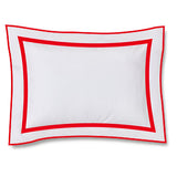 400TC Embroidery & Border Cotton Sateen Solid Pillow Sham