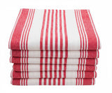 Red Kitchen Towels Set of 6