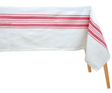 Cotton Striped Tablecloth - Rectangle Tablecloths