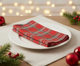 Red Plaid Cloth Napkins
