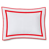 400TC Embroidery & Border Cotton Sateen Solid Duvet Cover Set