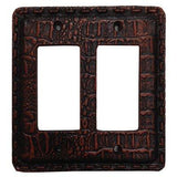 Resin Gator Double Rocker Wall Switch Plate, 4 MOQ