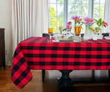 Red and Black Tablecloth