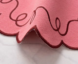 Pink Scallop Placemats