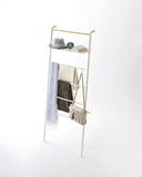 Leaning Storage Ladder With Shelf (63" H) - Steel