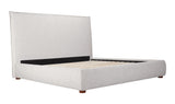 Luzon King Bed Tall Headboard Light Grey