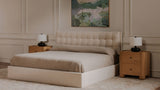 Sebastion King Storage Bed Cream