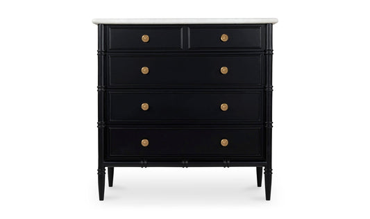 Eleanor 5 Drawer Chest Black
