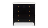 Eleanor 5 Drawer Chest Black