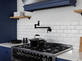 Marca 360-Degree 24 in. Wall Mounted Pot Filler with Dual Swivel