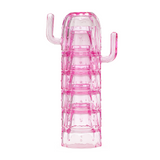 Cactus Stackable Glasses, Stacktus Gifts, Set of 6-10 oz