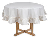 Round Ruffled Tablecloth