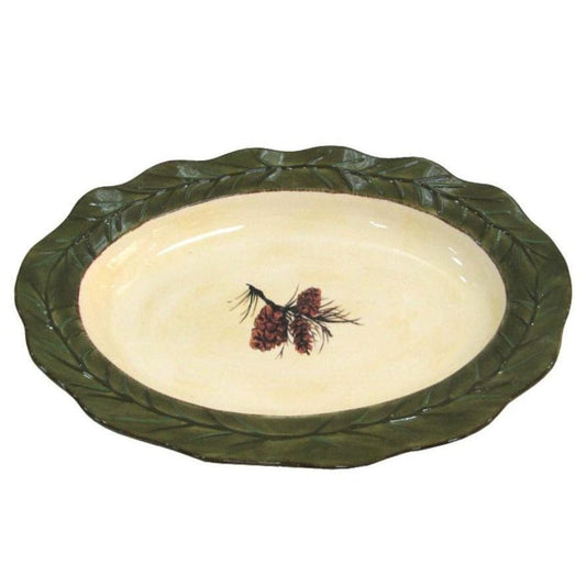Pine Cone Serving Platters, Set of 4