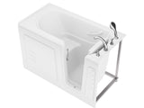 ANZZI Value Series 30 in. x 60 in. Right Drain Quick Fill Walk-In Soaking Tub in White