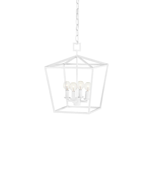 Denison Small White Lantern