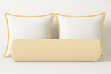 Ticking Stripe Velvet Bolster Pillow Cover