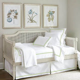 400TC Double Embroidery Sateen Solid Cotton Day Bed Set