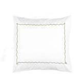 Ava 400TC Cotton Scallop Embroidery Sateen Solid Pillow Sham