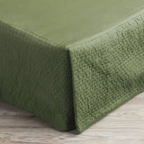 400TC Cotton Horizontal Textured Quilted Tailored Bed skirt