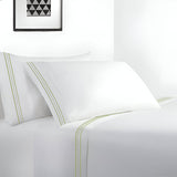 400TC Cotton Sateen Classic Embroidery Pillowcases (Set Of 2)