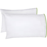 400TC Embroidery Cotton Sateen Solid Pillowcases (Set Of 2)