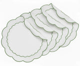Round Cloth Placemats - Sage Green