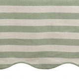 Scalloped Edge Tablecloth - Striped