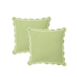 400TC Luxurious Scallop Embroidery & Border Cotton Euro Sham