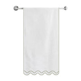 Reverse U Shape Embroidered Bath Towels (Set of 2)