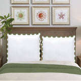 400TC U Shape Applique Embroidery Cotton Euro Sham
