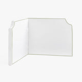 Wall Corner Dorm Bed Headboard In Embroidery Border With Self Adhesive Velcro Straps