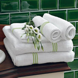 Cotton Triple Embroidered Bath Towels (Set of 2)