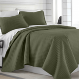 Square Knitted Cotton Coverlet