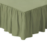 400TC Sateen Solid Cotton Gathered Bed Skirt