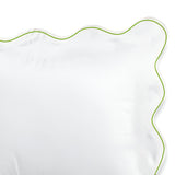 400TC Cotton Scallop Embroidery Sateen Solid Pillow Sham