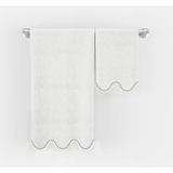 Scalloped Embroidered Bath Towels (Set of 2)