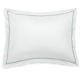 400TC Single Embroidery Sateen Solid Cotton Round Duvet Cover Set