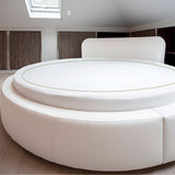400TC Single Embroidery Sateen Solid Cotton Round Sheet Set